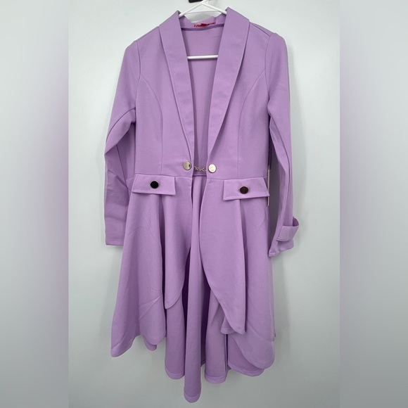Women’s Cardigan Duster Long Sleeve Jacket Sz m NWT blazer romantic - Picture 1 of 5